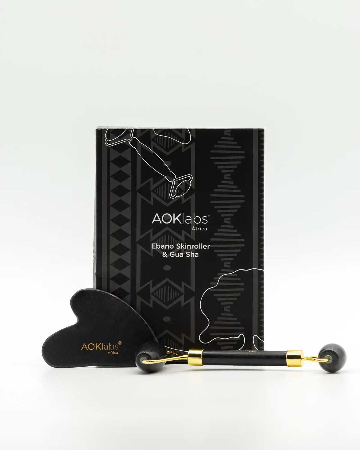 Ebano Skin Roller y Gua Sha